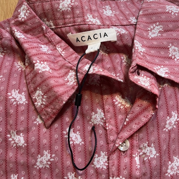 Acacia Mombasa top cover up MOHALA Print Shirt size P cover up SHirt oversized - Picture 4 of 4